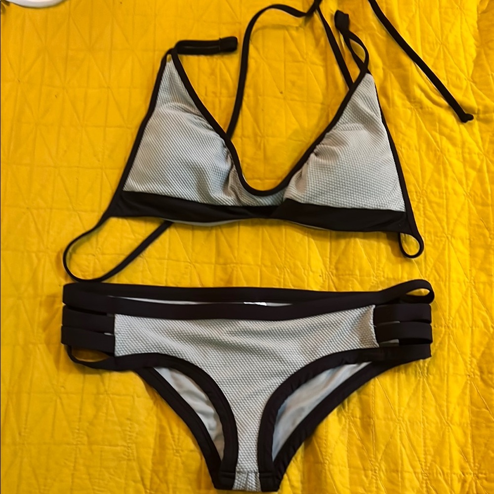 Eight Eight Eight Black and White Bikini